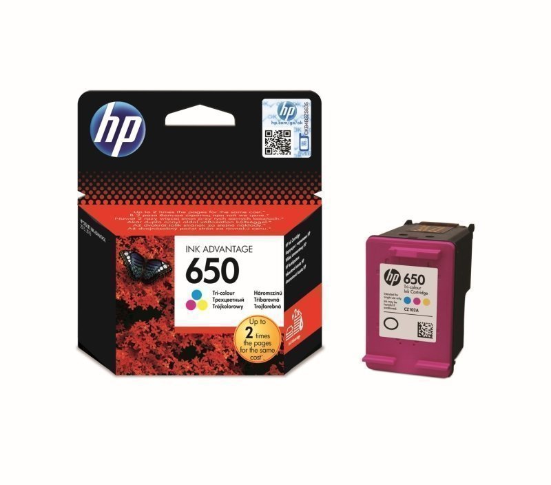 Tusz oryginalny HP 650 kolor - photo