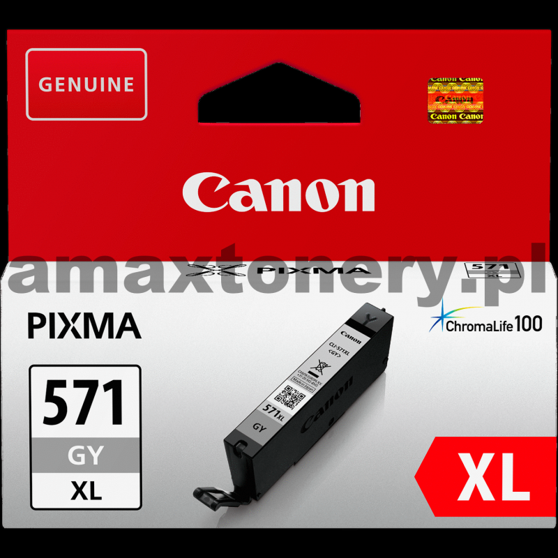 Tusz oryginalny Canon CLI-571 XL Grey - photo