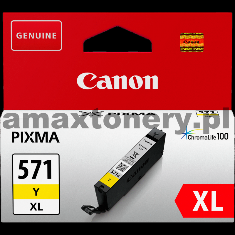 Tusz oryginalny Canon CLI-571 XL Yellow - photo