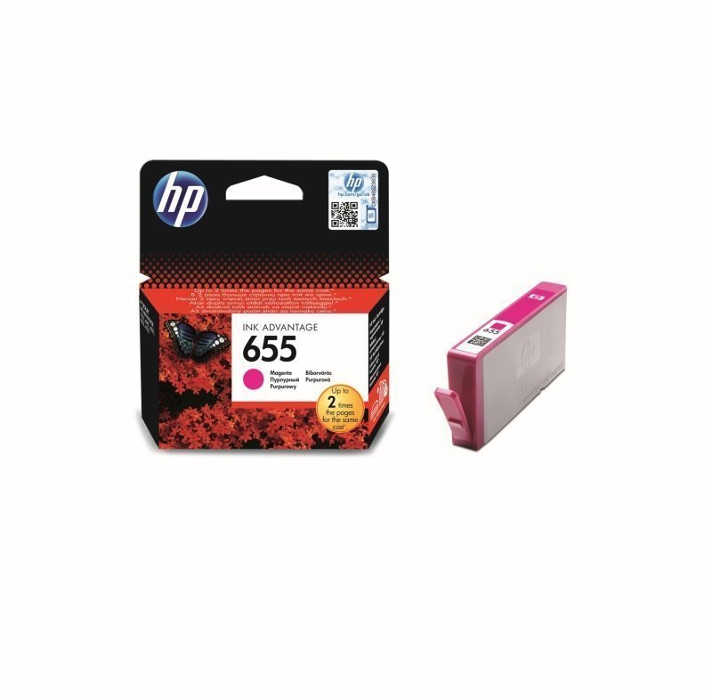 Tusz oryginalny HP 655 magenta - photo