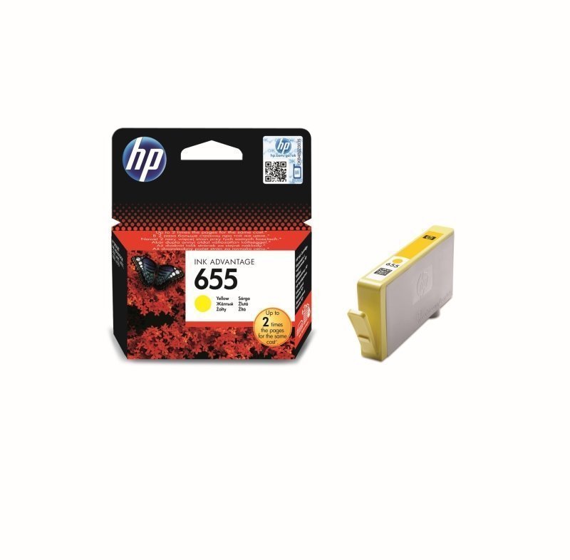 Tusz oryginalny HP 655 yellow - photo